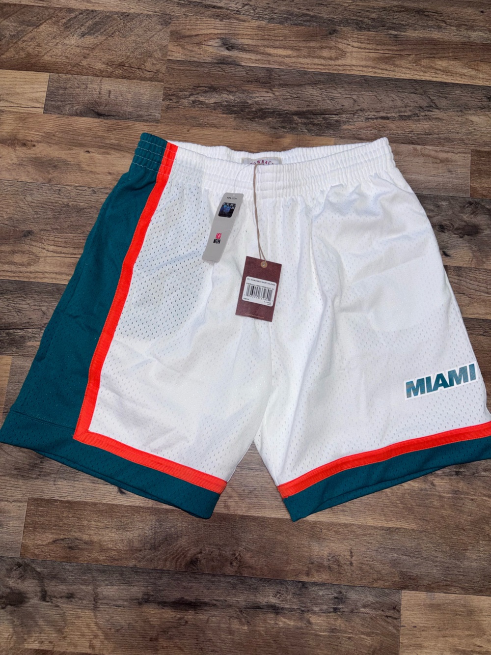 Mitchell & Ness Official NFL Throwback Miami Dolphin Shorts | XL